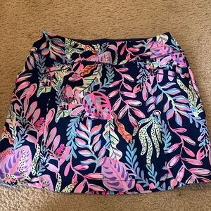 Lilly Pulitzer Vibrant Leaf Print Mini Skirt